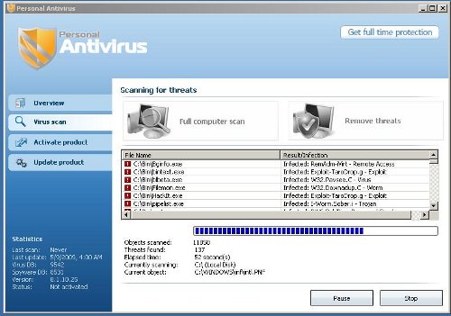 Personal Antivirus captura